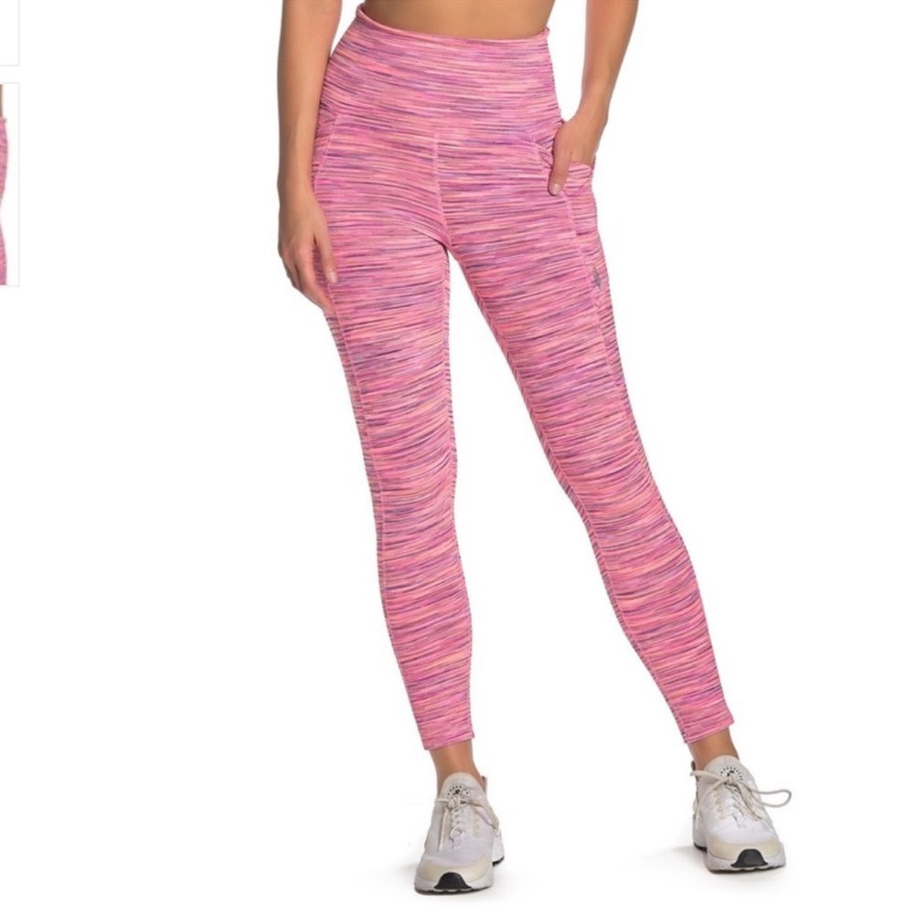 Free People Movement Leggings Roll Out Pink Combo sz S